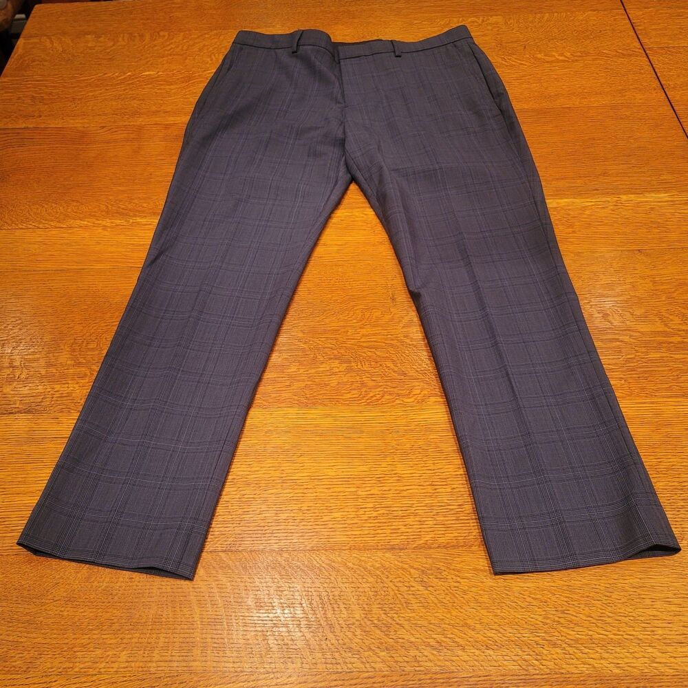 J.CREW Men's Thompson Pants Gray Wool Blend Twill Dress Pants 34x30